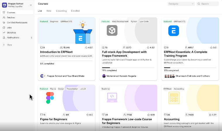 Frappe LMS Screenshot