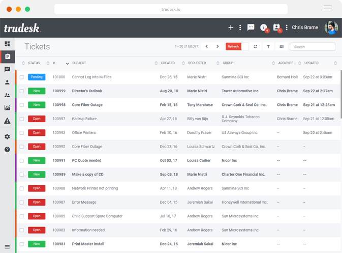 Trudesk Screenshot
